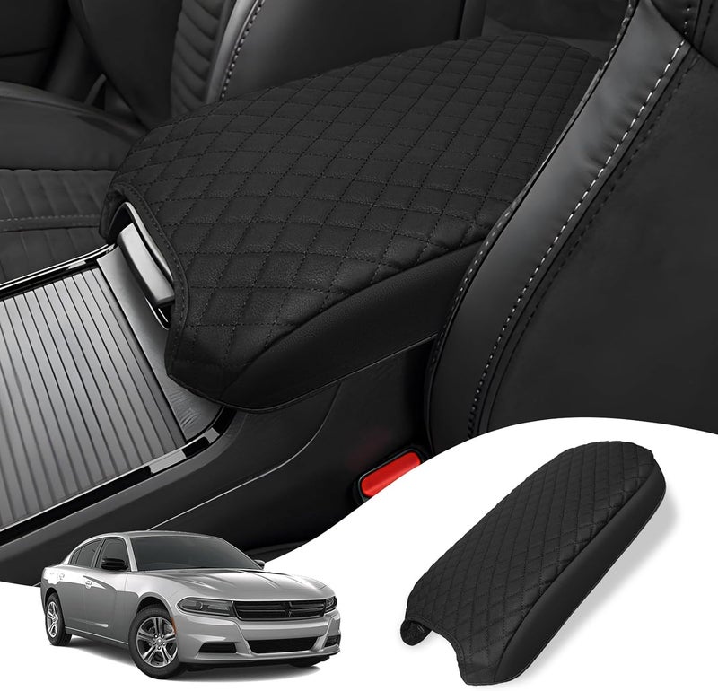 Rilsen Car Center Console Cover Armrest Cover for Dodge Charger & Chrysler 300 2011-2024 Center Console Pad Interior Accessories Car Armrest Seat Box Cover Protector - Image 1
